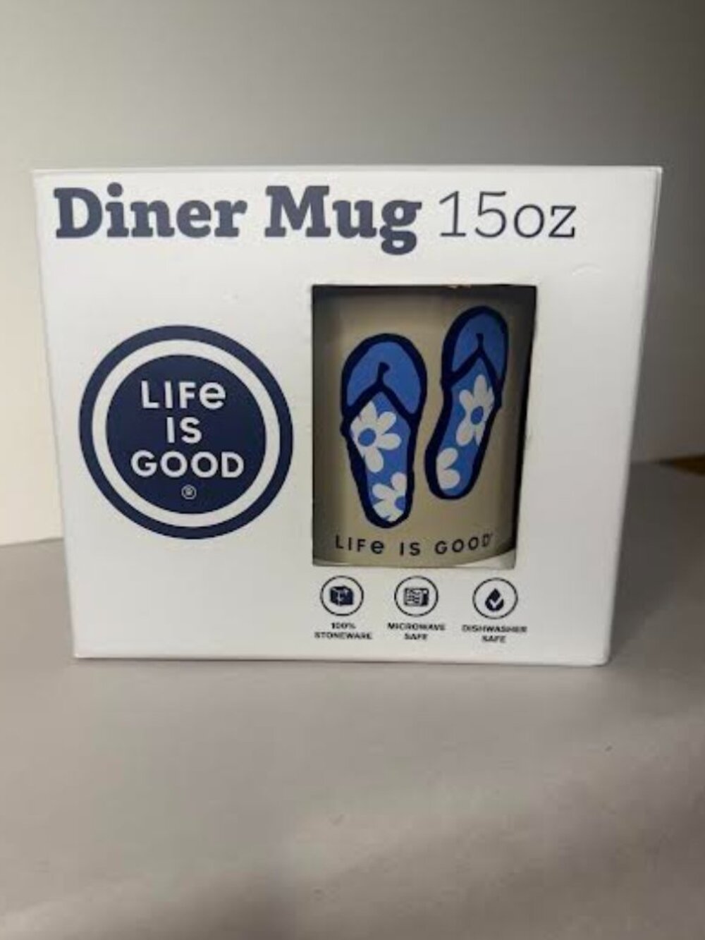 Life is Good 2023 15 oz Flip Flop Diner Mug
